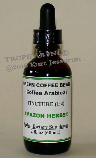 Coffea arabica; Green Coffee bean tincture - Tropilab